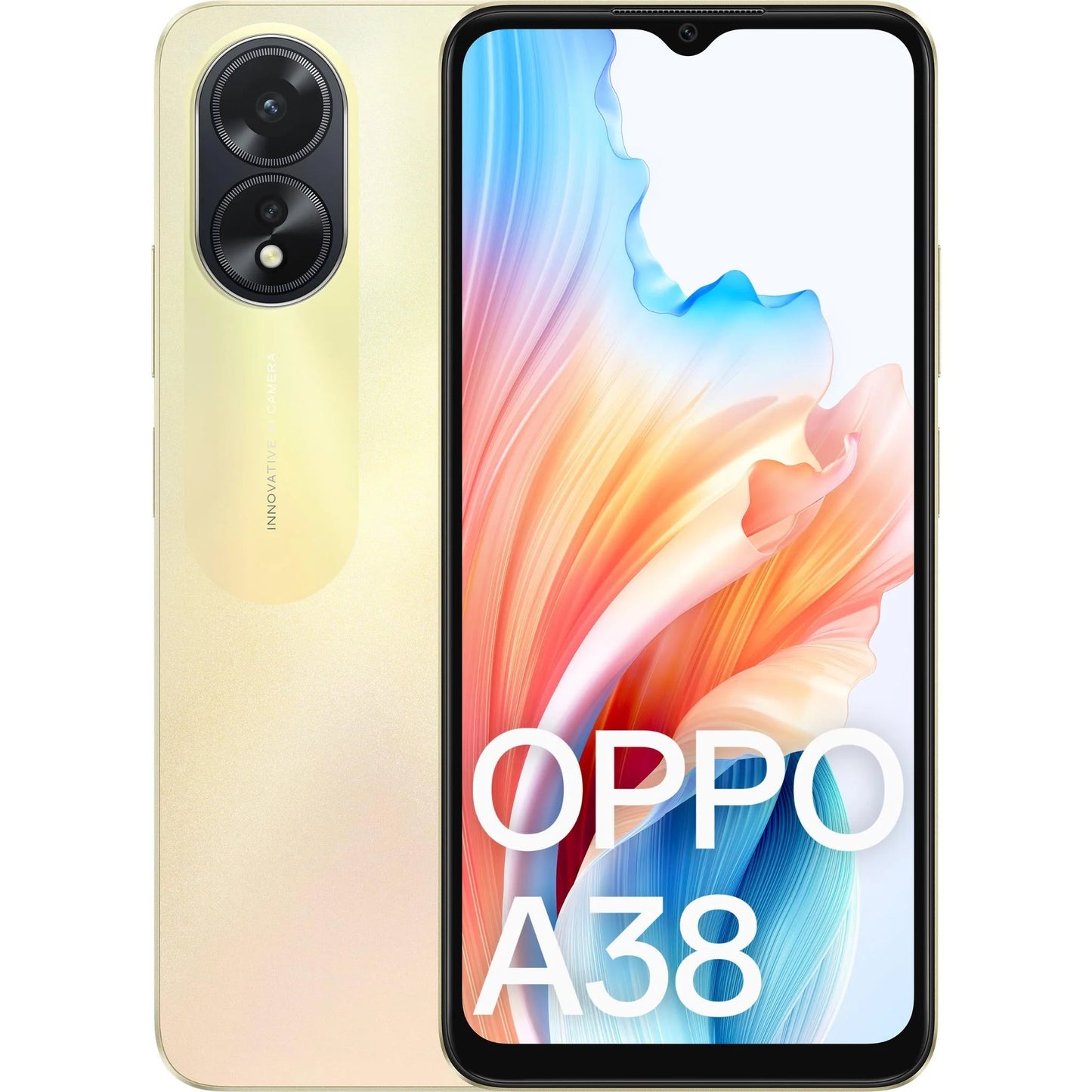 OPPO A38 (Dual Sim, 128GB/4GB, 6.56'', Glowing Gold)