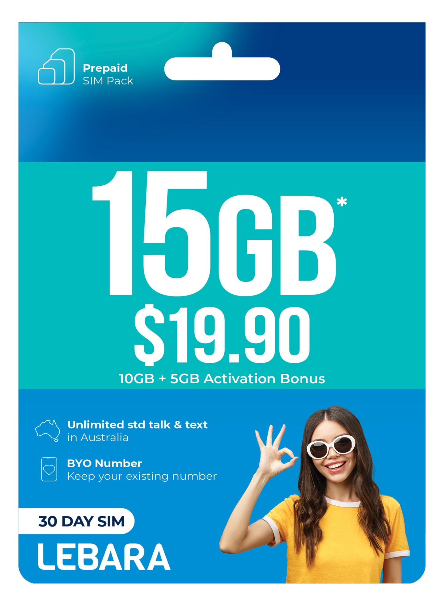 Lebara $19.90 Prepaid SIM