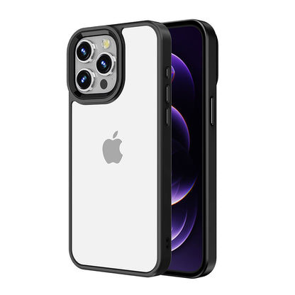 Metal Camera Lens Transparent Protection Shockproof Case for iPhone