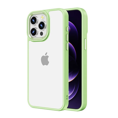 Metal Camera Lens Transparent Protection Shockproof Case for iPhone