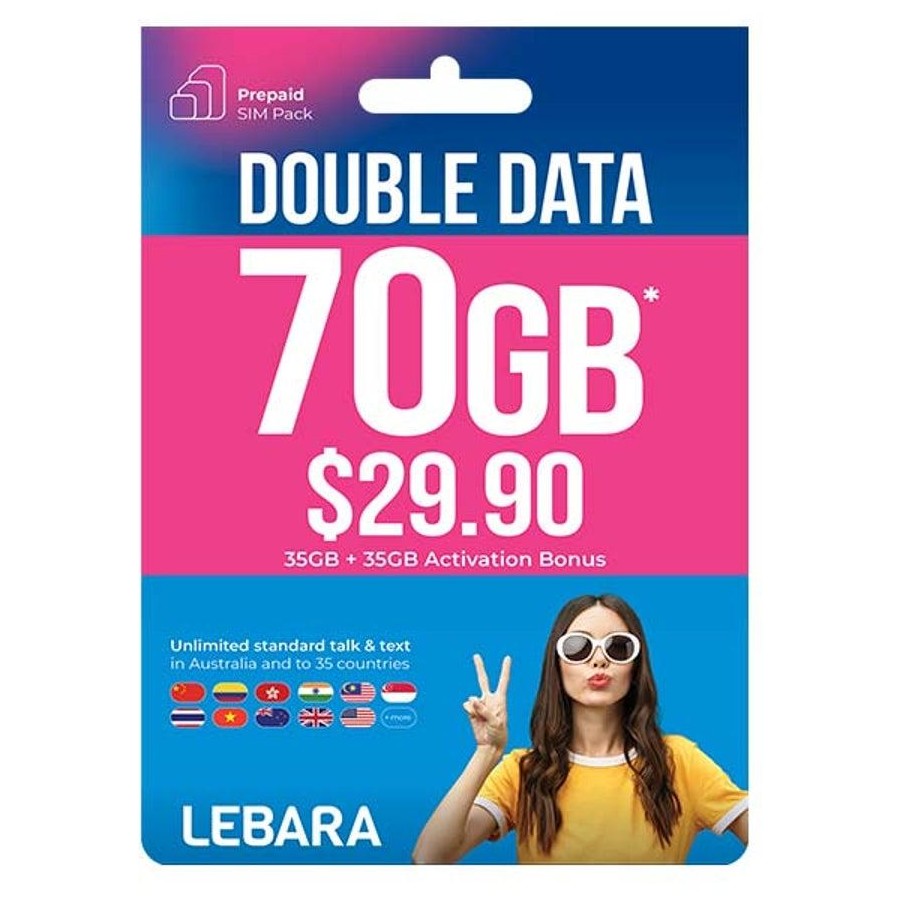 Lebara $29.90 Starter Pack PrePaid SIM Card